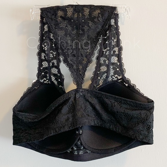 NWT Paramour Abbie Crochet Lace Bralette XL Black • Wireless Contour Padded Bra - Picture 9 of 9
